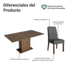 MADESA Dining Table & Chair Sets - Grey - View 4