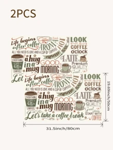 1PC Beige Brown Green Coffee Slogan Letter Collage Print Diatomaceous Earth Kitchen Drain Mat, Vintage Absorbent Dish Drying Mat, Coffee Bar Mat, Coffee Machine Mat, Kitchen Decor, Suitable For Coffee Bar Decoration, Kitchen Countertop, Coffee Corner, Drain Tray, Pet Food Mat, Heat Insulation Mat - Multicolor - View 10