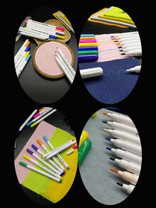 Air-Erasable Marker, 8 Colors Available, Auto-Fading, No Residue On Fabric, Suitable For Clothing Pattern Making, Embroidery, Patchwork, Christmas Decorations And Other Crafting Scenarios - Air-disappearing Pen - View 10