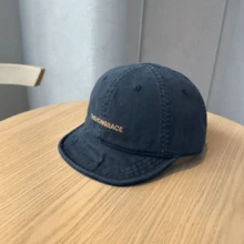 Letter Casual Polyester Embroidered Decor Spring/Summer Large Brim Face-Slimming Sun Protection Baseball Cap American Vintage Soft Crown Duck Bill Hat - A - View 11