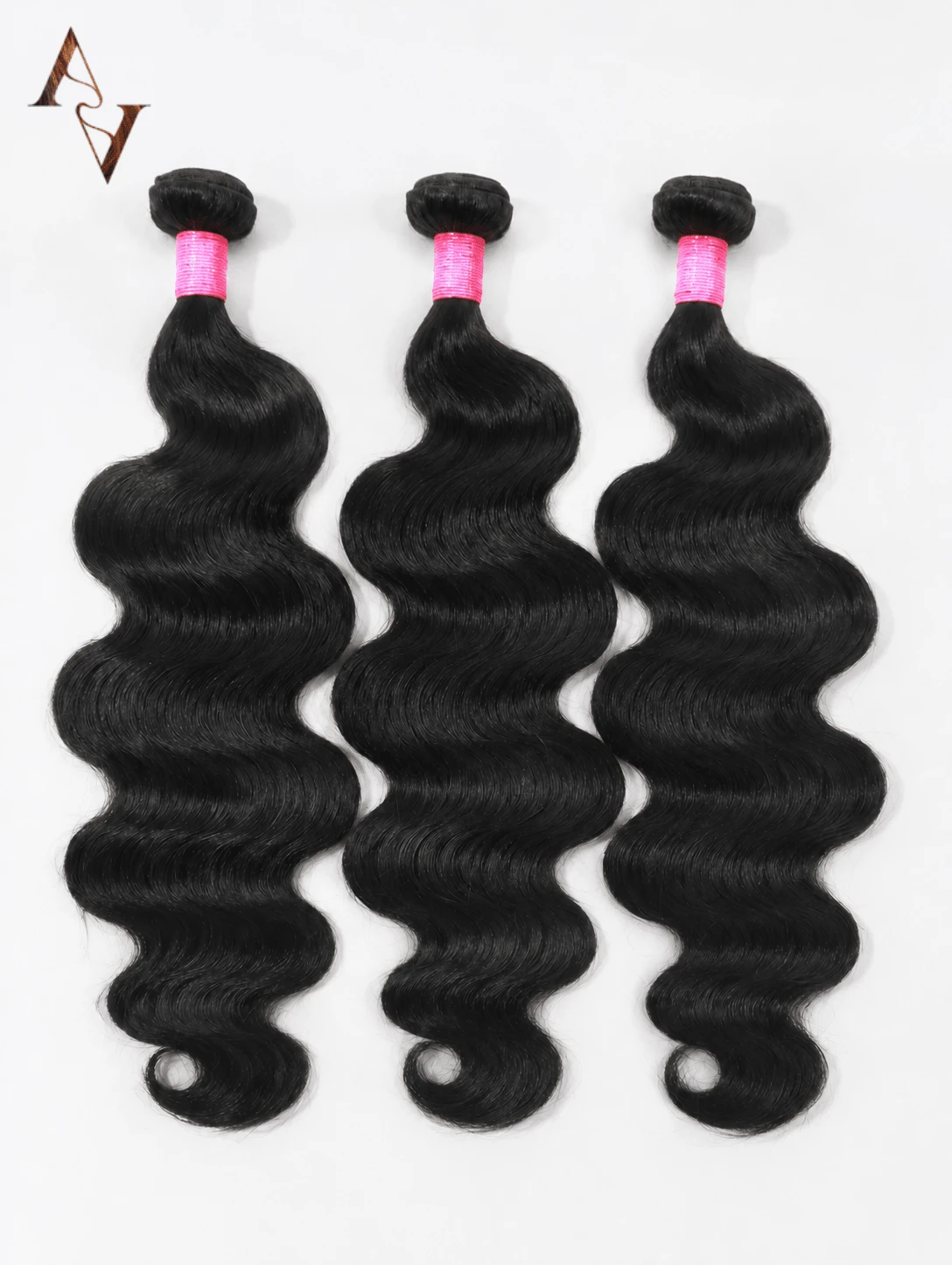 ARABELLA حزم شعر بشري طبيعي 100% بموجة الجسم 10A، لون طبيعي، إضافات شعر بنسيج مزدوج، شعر برازيلي بشري منسوج، يمكن صبغه وتبييضه، إضافات شعر غير معالجة - SNatural - مشاهدة 1