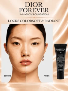 Dior Forever Skin Glow 粉底液 #ON，旅行裝 2.7ml 1件/3件，自然完美，持久亮澤妝效，保濕質地，平滑妝感，細緻肌膚紋理 - GLOW#ON-2.7ml - 查看 9