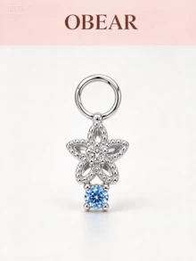 1pc S925 Sterling Silver Hot-Selling Luxury DIY Necklace Bracelet Earring Pendant Accessory, Elegant Gentle Versatile - Silver - View 6