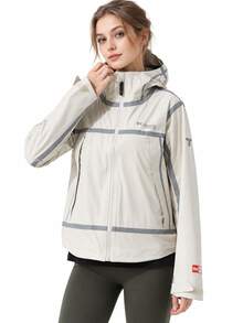Columbia New Women's Outdoor Titanium Series Windproof Waterproof Sports Jacket Casual Windbreaker - Off White - View 1