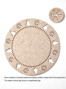 Nordic Style Felt Placemats And Coasters (Coasters Are Gifts) - Holiday Style Non-Woven Felt Placemats, Suitable For Tableware. - View 12