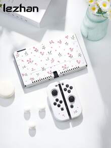 Lezhan,Collision Fresh Small Pink Flower Pattern Console Protective Case, Compatible With Switch 2 (2025), For Switch NS/Switch OLED, Suitable For Switch 2 Accessories, Carrying Case, Dock Shell, Romantic Gift For Switch Players - View 3