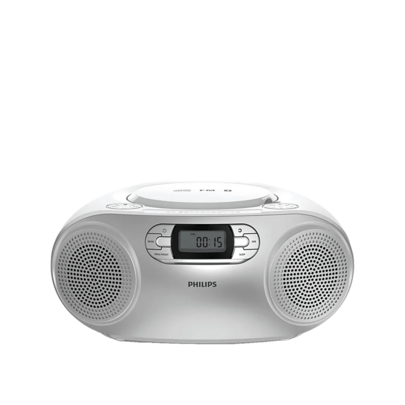 Philips TAZ2000S/10 - Reproductor de CD portátil con Bluetooth y Dynamic Bass Boost - Plata