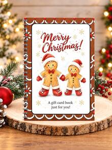 Christmas Gift Card Book For Her, Holiday Gift Card Storage Book With Slots,Santa Claus Theme Spiral Notebook, Holiday Greeting Card Collection Album,Cute Pink Christmas Gift Card Holder, Christmas Gift For Wife, Girlfriend, Mom - Multicolor - View 18
