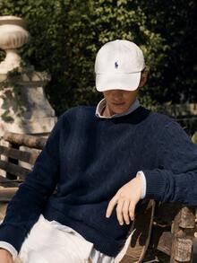 Polo Ralph Lauren Unisex Baseball Cap With Embroidered Pony Logo 320552489001-OS - White 320552489001-oS - View 2