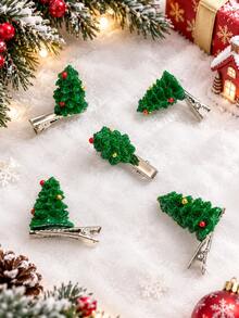6pcs Silver Snowflake Hair Clips, Shiny Cute Non-Slip Hair Accessories, Suitable For Women And Girls, Daily, Party, Christmas, New Year Gift, Winter - Multi-color#Snowflake - View 12