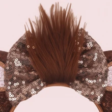Disney 1pc Fantasy Animal Themed Bow Headband, Shiny Bow Ear Design, Cute Cartoon Minnie Ear Headband, Perfect For School Parties, Costume Parties, Role-Playing And Theme Park Visits, Ideal Gift For Various Occasions. This Minnie Bow Headband Is Suitable For Men And Women To Wear, Also Suitable For Couples To Wear Together, Perfect Accessory For Playing Princess, Celebrating Birthdays And Attending Christmas Parties. (Hair Accessories, Headbands, Headbands, Women's Headbands) - Multicolor - View 4