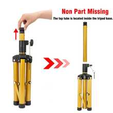 AliLeader 55 Inch Golden Heavy Duty Wig Stand Tripod For Wig Making Kits - View 4