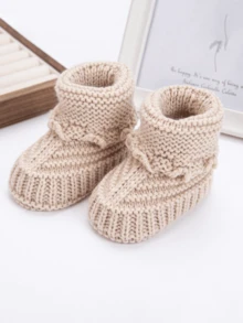 1/2/3 Pairs Autumn/Winter Knitted Socks, Newborn Baby Gift, Comfortable Versatile Soft Infant Socks, Knitted Socks 0-1Y - Multicolor - View 42