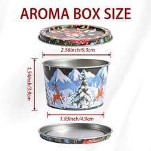 HIZTGHC 35pcs Christmas Theme DIY Candle Making Kit: Includes 6 Different Design Empty Candle Jars, 7 Wick Holders, 7 Wicks And 15 Stickers; Suitable For Holiday Crafts, Gifts And Tabletop Decoration - DS4-random Pattern 35PCS/Set - View 2