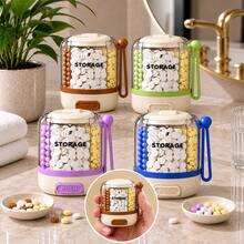 7-Day Push-Button Pill Box, Portable Round Weekly Medication Storage Container, 4-Compartment Design With Handle, Button-Style Pill Dispenser For Vitamins, Capsules, Tablets, Suitable For Travel, Home And Daily Use - View 20