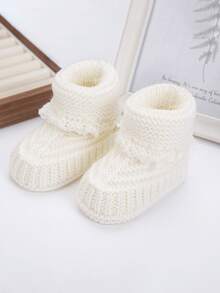 1/2/3 Pairs Autumn/Winter Knitted Socks, Newborn Baby Gift, Comfortable Versatile Soft Infant Socks, Knitted Socks 0-1Y - Multicolor - View 36
