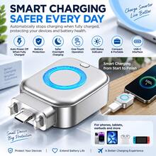 140W Type-C Fast Charging With Auto Shut-Off, Overcharge Protection For Battery, Suitable For Night Charging, Black & White - Multicolor - View 1