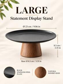 1pc Black Stainless Steel Fruit Bowl - Elegant Round Tray, Suitable For Fruits, Desserts, Snacks, Candies - Kitchen And Dining Room Decor - Black - View 11