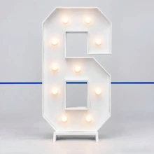 1 Set 73cm Tall Number KT Board, 0-9 Number Set, Suitable For Birthday Party, Anniversary Celebration, Anniversary Decoration Background, LED Light Decoration - Multicolor - View 10