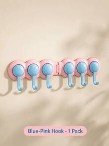 1pc Colorful Rotatable Hooks, Minimalist Plastic Rotating Storage Hook, Bathroom Wall Hanging Hooks, Kitchen Organizer Hooks, 180 Degree Rotatable Storage Hooks, For Towels, Accessories, Bathroom, Kitchen, Bedroom, Daily Use - Multicolor - View 12