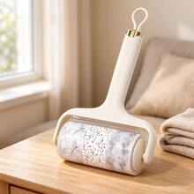 1pc Lint Roller With Cover, Tear-Off Refill Paper Pet Hair Remover, Sticky Lint Roller For Clothes Sofa Carpet, Pet Hair Removal Cleaning Tool - View 4