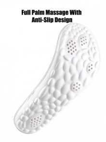 3 Pairs Unisex Sports High Elastic Arch Support Full Length Insoles, Shock Absorbing, Sweat-Wicking, Anti-Fatigue For Long Standing, Plus Size Shoe & Boot Accessories Set - Black & White - 3 Pairs - View 3