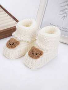 1/2/3 Pairs Autumn/Winter Knitted Socks, Newborn Baby Gift, Comfortable Versatile Soft Infant Socks, Knitted Socks 0-1Y - Multicolor - View 43