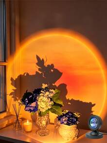 Lampu Lantai RGB Proyeksi Multi-Warna dengan Remote Kontrol Besar, Berbagai Mode Perubahan Warna, Lampu Malam Rotasi 360°, Cocok untuk Dekorasi Fotografi/Pesta/Kamar Tidur/Dekorasi Rumah/Natal/Lampu Pesta/Lampu Matahari Terbenam - MultiWarna - View 6