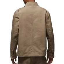 NIKE Jordan Essentials Chicago Men's Loose Fit Turn-Down Collar Canvas Jacket Desert Camo HF9318-257 - Khaki - View 2