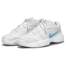 NIKE Court Lite 2 Men's Grey Blue Lace-Up Tennis Shoes - Grey - View 1