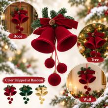 Christmas Bow Bell Decoration Hanging Ornament For Tree Door Wall - 1PC - View 5