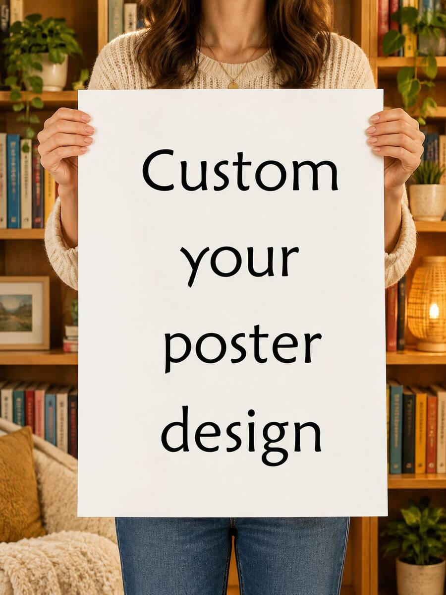 1PC Custom Poster,Personalized Your Photo/Logo/Design,Personalized Prints On Premium Photo Paper,Photo Cloth,And Peel-And-Stick Poster Materials,Ideal Gifts For Him Her,Idea For Birthdays,Weddings,Parties, Family & More, No Frame - Multicolor - View 1