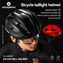 Mũ bảo hiểm xe đạp ROCKBROS 1 cái, tích hợp đèn hậu, thoáng khí, size 55-60cm - Nhiều màu - Xem 1