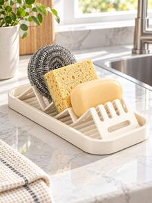 Soap Box Soap Holder Bathroom Sink Countertop Laundry Soap Draining Storage Rack For Multiple Soap Bars - Multicolor - View 5