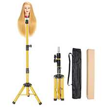 AliLeader 55 Inch Golden Heavy Duty Wig Stand Tripod For Wig Making Kits - View 2