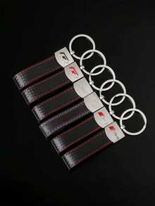 Porte-clés de voiture - Anneau de clé en métal universel avec logo - - A - Voir 1