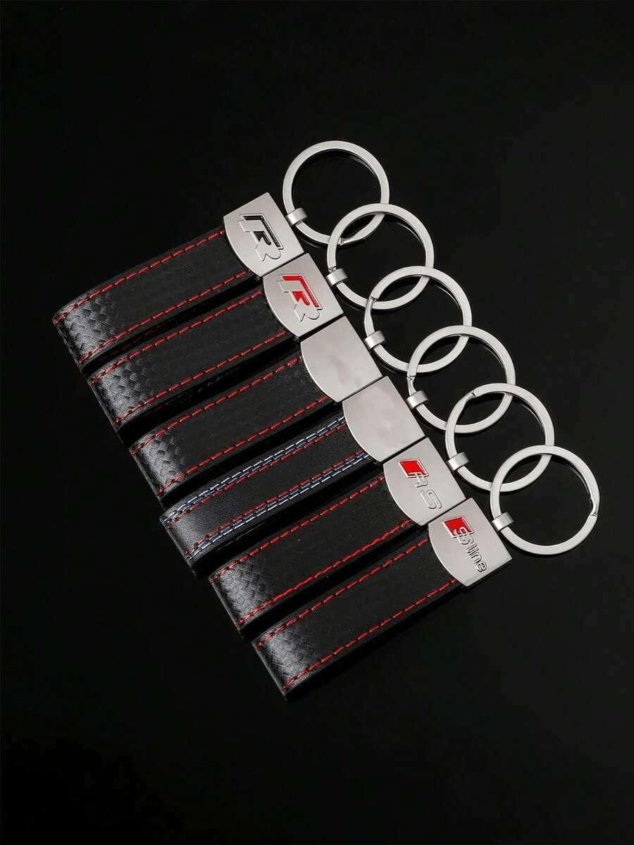 Porte-clés de voiture - Anneau de clé en métal universel avec logo - - A - Voir 1