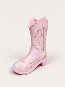 1pc Eye-Catching Western Style Embossed Gold Cowboy Boot Shaped Vase, Quirky Creative Flower Holder, Atmospheric Desktop Decor, Suitable For Bookshelf Decoration, Apartment Living Room, Bedside Table, Dining Table, Display Shelf Arrangement, Y2K Retro Soft Decor, Country Style Home Decor, Wedding Table Setting, Commemorative Gift, Fresh Flower Display - Multicolor - View 12
