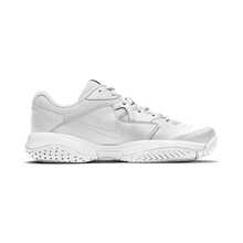 NIKE Court Lite 2 Men's Grey Blue Lace-Up Tennis Shoes - Grey - View 3