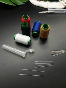 [23pcs Set]Home Sewing Kit, 5 Rolls Of Thread + 18 Needles, Comes With Storage Tube For Neat And Portable Organization, Suitable For Daily Clothing Repair, Christmas Decoration Making And Other Home Crafting Scenarios - Sewing Needle Set - View 8