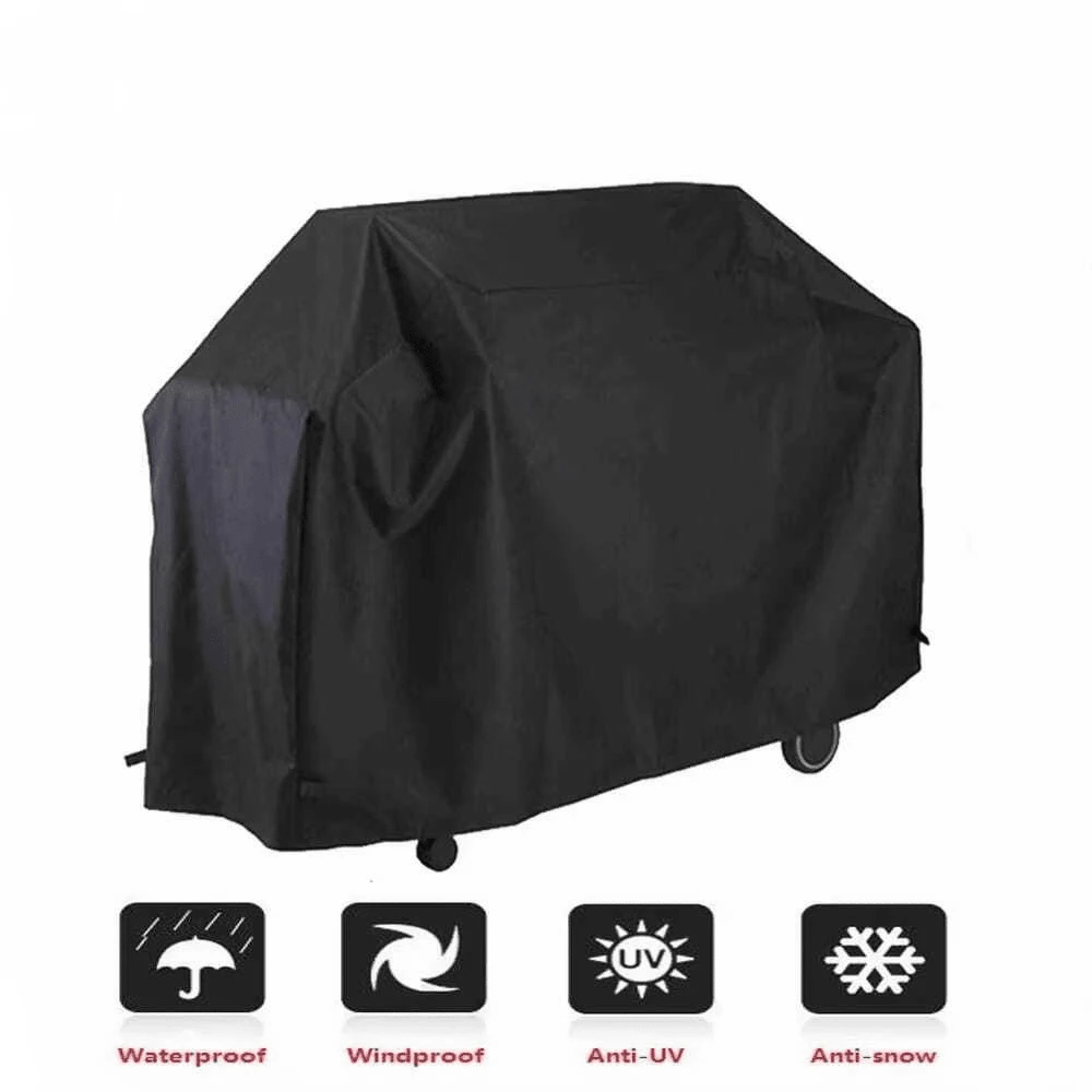 210D Oxford Cloth Outdoor BBQ Grill Cover, Waterproof & Dust-Proof Protective Cover, Multiple Sizes Universal Garden Grill Cover - A - View 1