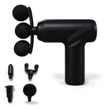 1pc Handheld Massage Gun, Personal Fascia Gun, 5 Interchangeable Heads, 6 Speed Levels, 800mAh, Handheld Vibrating Massager, Suitable For Home, Office, Sports, Leisure And More Occasions, Best Gift For Family And Friends - Multicolor - View 10