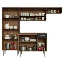 Cocina Integral Completa Modular Madesa Deli 220cm MN 02 - Negro - Ver 5