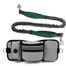 Pet Dog Leash With Multifunctional Waist Bag - Adjustable Waist Belt, Outdoor Sports, Walking, Jogging, Hands-Free Pet Leash - Elastic, Reflective, Suitable For Large, Medium And Small Dogs - Multicolor - View 12