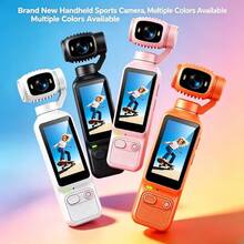 4K Ultra HD Video Capture Pocket Camera - 1800mAh Battery, 180° Rotating 1.97-Inch Display, Webcam Function, USB-C Charging, Includes 32G Storage Card, Compact Mini Audio-Visual Camera, Suitable For Outdoor Activities, Cycling, Travel - View 12