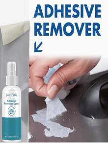 JUE FISH Adhesive Remover Spray, Gentle Formula Metal & Glass Cleaner ...