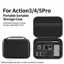 Hard Shell Action Camera Storage Bag With Pre-Cut Foam, Shockproof Travel Storage Bag With Mesh Pocket And Handle, Suitable For Action 3/4/5 Pro Camera Accessories, Bag Only - View 13