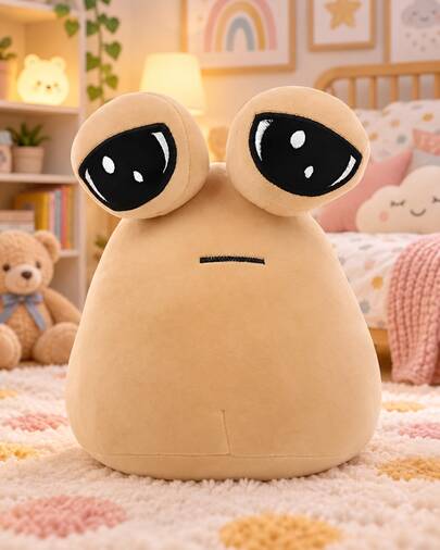 LuckBaby Pou Boncedo De Pelucia Brinquedo Alienígena Presente Decoração Coleção Furdiburb Alien