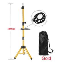 AliLeader 55 Inch Golden Heavy Duty Wig Stand Tripod For Wig Making Kits - View 18