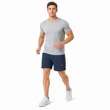 LI-NING Men's Quick Dry Cool Comfort Sports Shorts AKSW653 - Deep Aircraft Carrier Blue - View 1